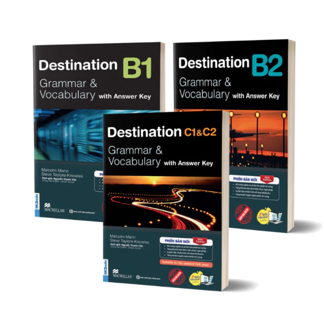 [Pre-order] Trọn Bộ Giáo Trình Destination Grammar & Vocabulary B1, B2, C1&C2