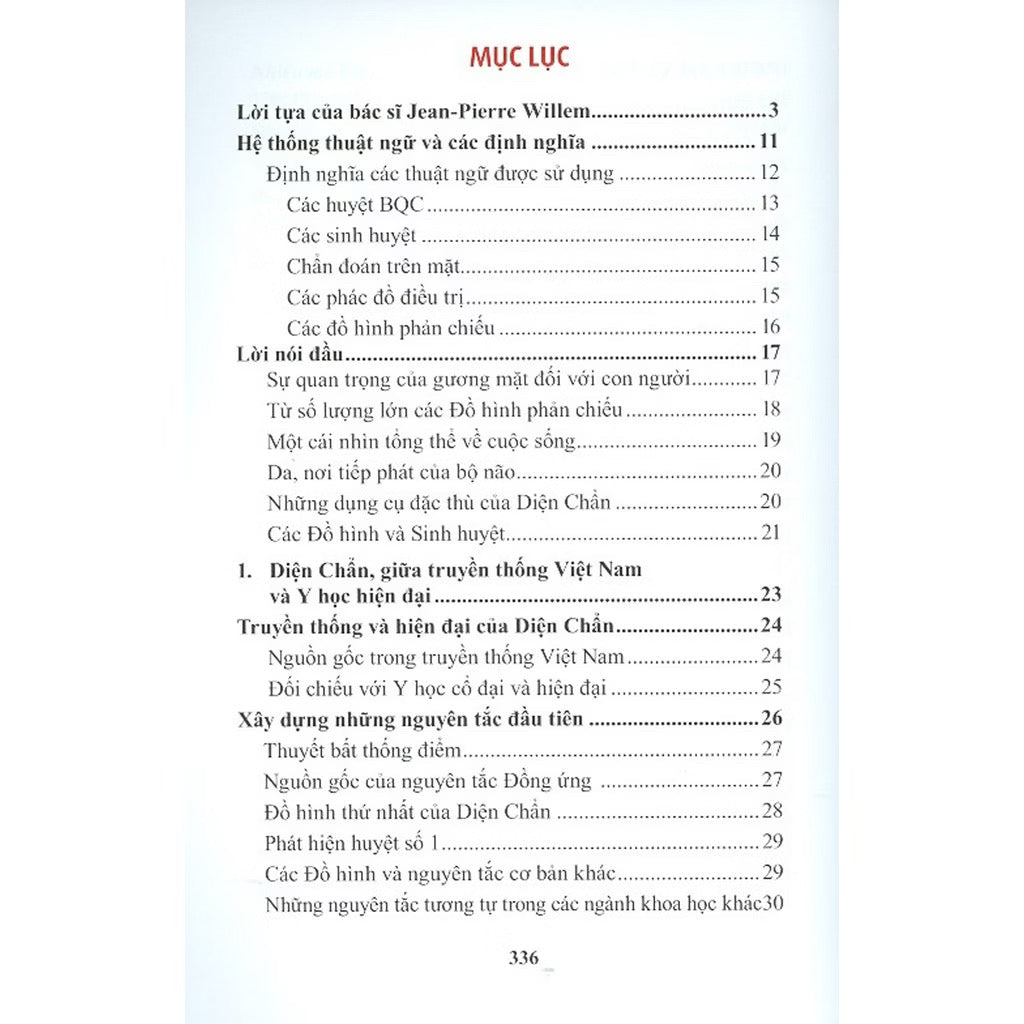 Mục lục sách Diện Chẩn ABC – trang 1