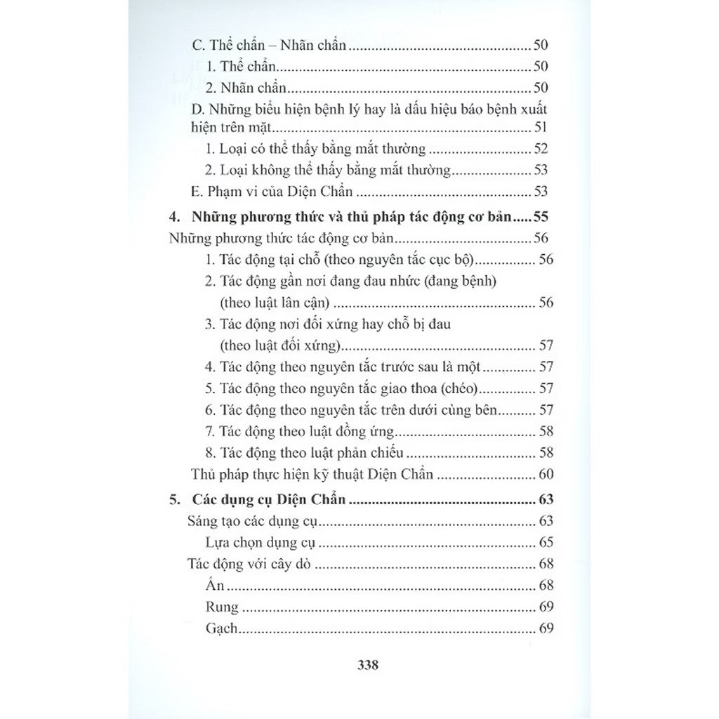 Mục lục sách Diện Chẩn ABC – trang 3