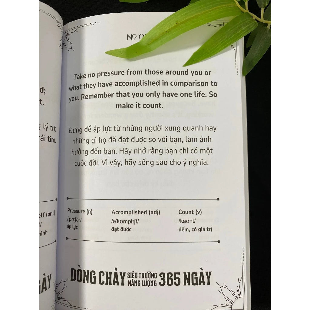 [Pre-order] Sách Song Ngữ Anh Việt: 365 Ngày Dòng Chảy Siêu Trường Năng Lượng - 365 Days Of Super Energy Flow