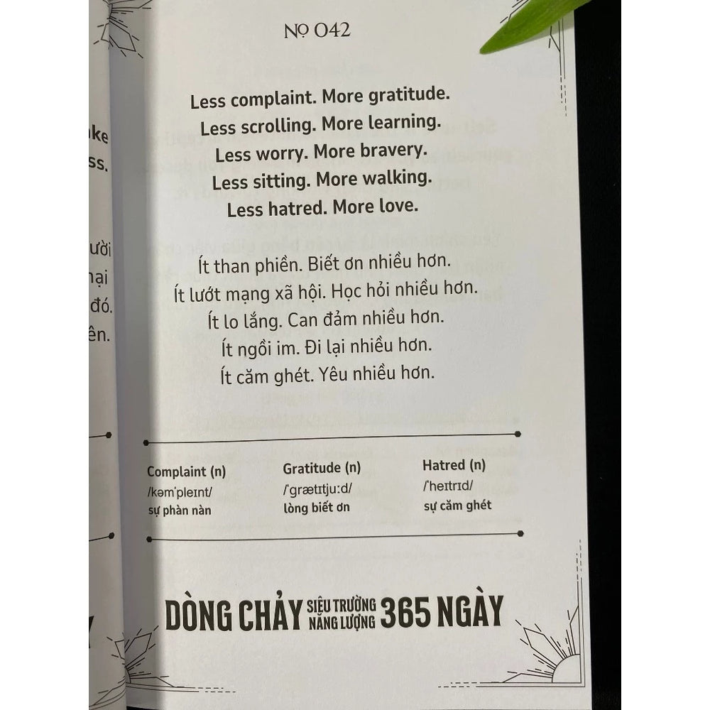 [Pre-order] Sách Song Ngữ Anh Việt: 365 Ngày Dòng Chảy Siêu Trường Năng Lượng - 365 Days Of Super Energy Flow
