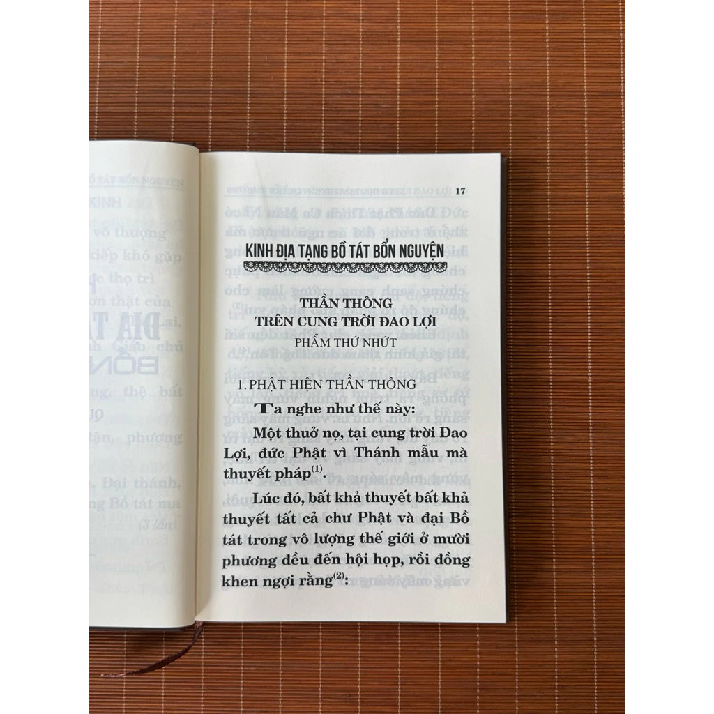 [Pre-order] Kinh Địa Tạng Bồ Tát Bổn Nguyện (Khổ Lớn, Chữ To, Bìa Cứng)