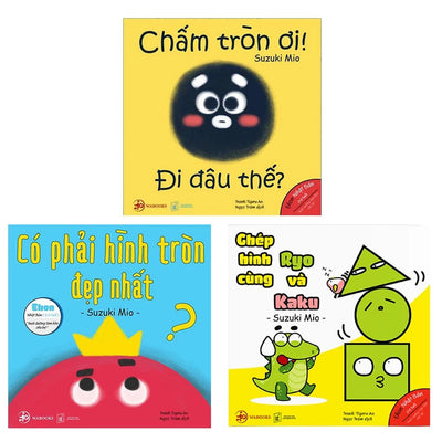 [Pre-order] Combo 3Q Ehon Hình Khối cho bé 0 - 6 tuổi