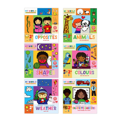 [Pre-order] Combo Ehon 6Q My World – Thế Giới Quanh Em (Song ngữ kèm file nghe)