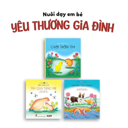 [Pre-order] Combo 3Q Ehon Yêu Thương Gia Đình (0-3 tuổi)