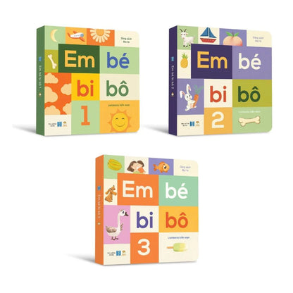 [Pre-order] Combo 3Q Em Bé Bi Bô (Dành cho bé Bật âm, Tập nói, Bi bô bập bẹ)