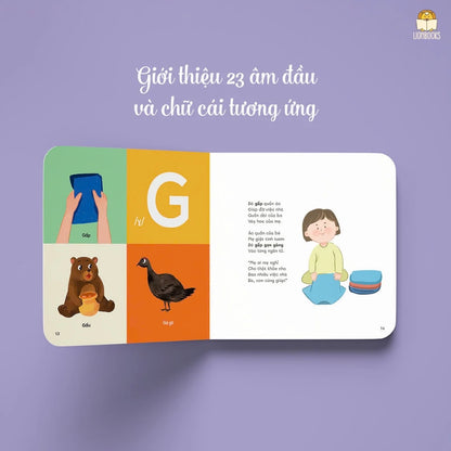 [Pre-order] Combo 3Q Em Bé Bi Bô (Dành cho bé Bật âm, Tập nói, Bi bô bập bẹ)