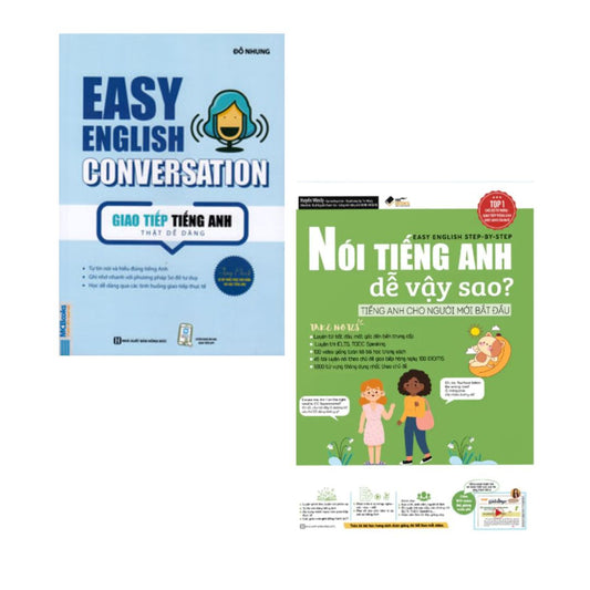 Combo Tự Học Giao Tiếp Tiếng Anh: Easy English Conversation + Nói Tiếng Anh Dễ Vậy Sao