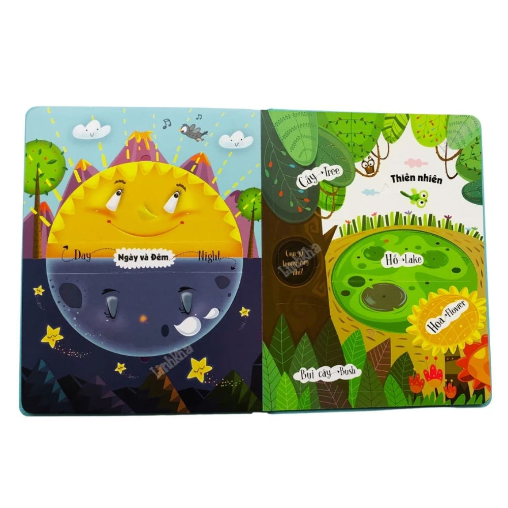 Lift-The-Flap Lật mở khám phá - First 100 Words - 100 từ đầu tiên về thế giới quanh em (Song ngữ Việt Anh)