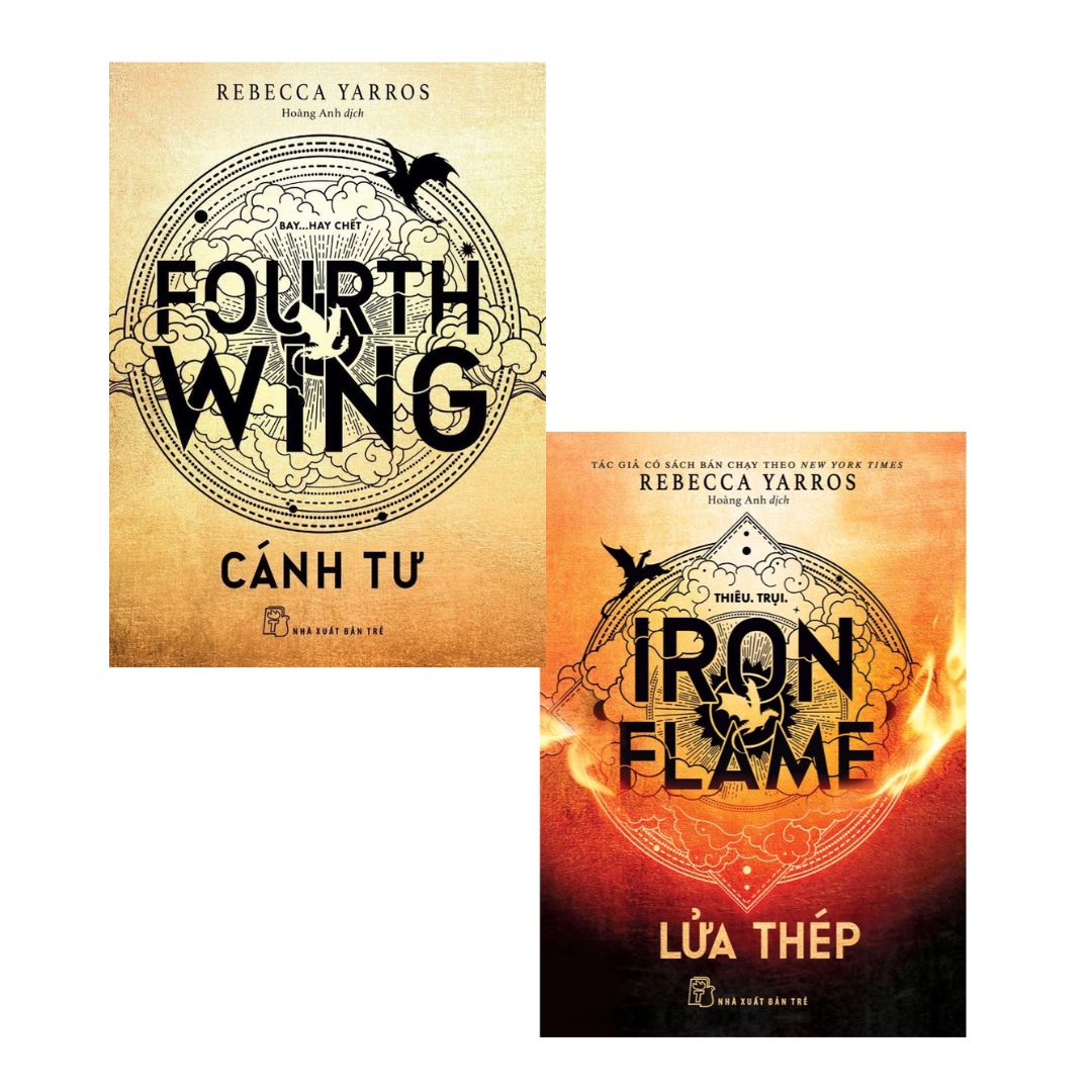 [Pre-order] Combo Fourth Wing - Cánh Tư + Iron Flame - Lửa Thép