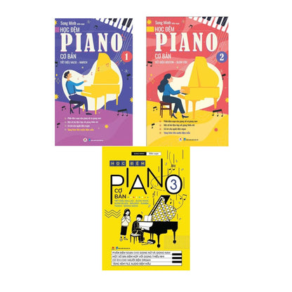 [Pre-order] Học Đệm Piano Cơ Bản Kèm File Audio (Bộ 3 Tập)