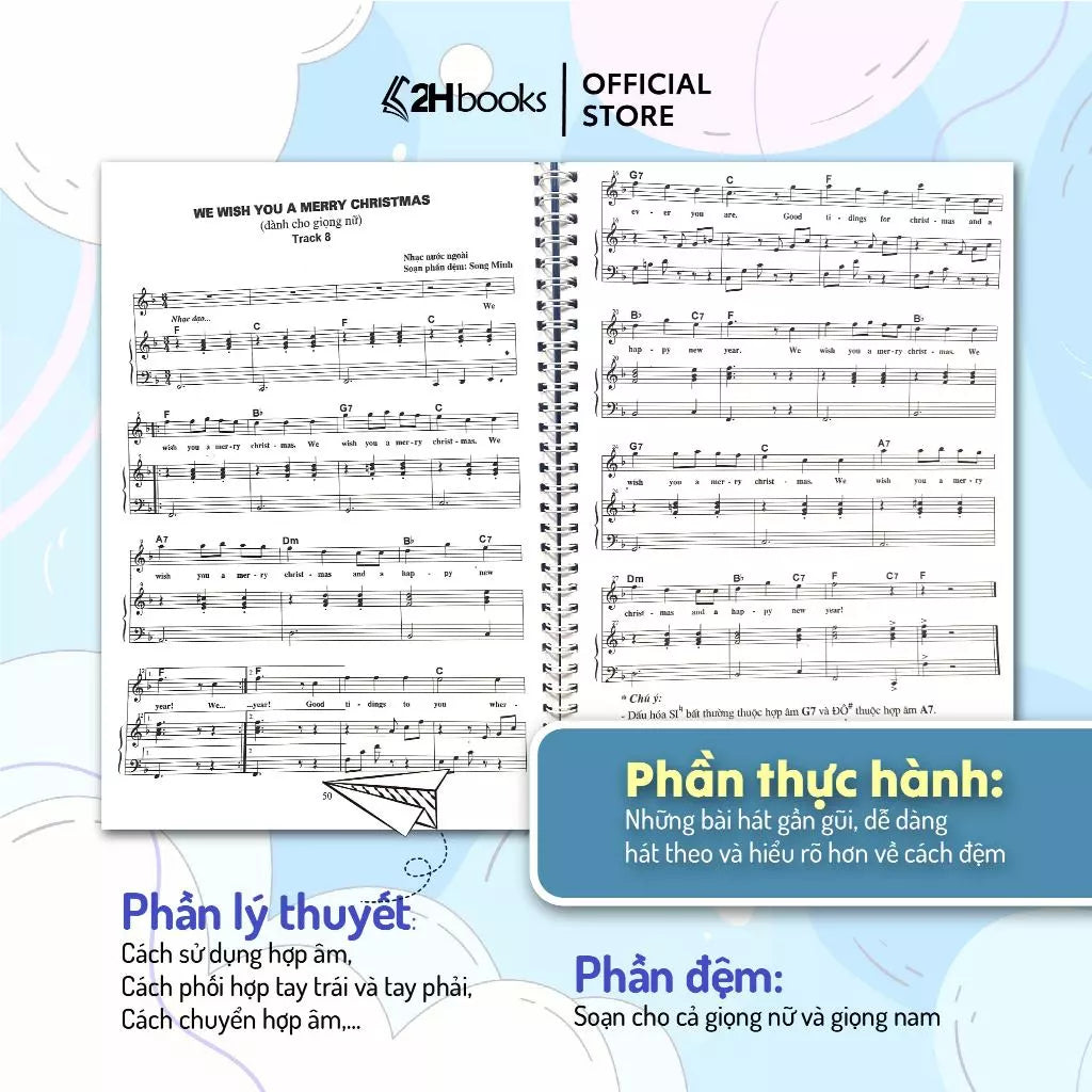 [Pre-order] Học Đệm Piano Cơ Bản Kèm File Audio (Bộ 3 Tập)
