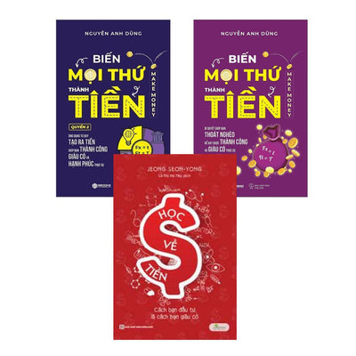 Combo 3Q: Biến Mọi Thứ Thành Tiền (Quyển 1+2) + Học Về Tiền