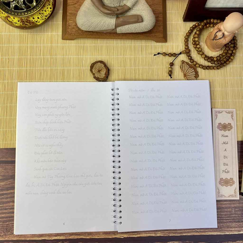 [Pre-order] Sổ tay chép Hồng Danh chữ mờ