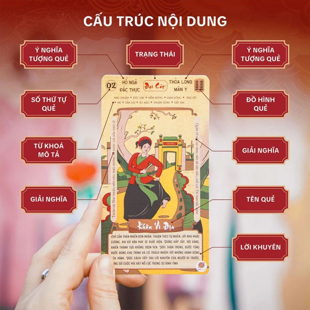 [Pre-order] Bộ Bài 64 Quẻ Kinh Dịch - Kỳ Pháp Minh Thư