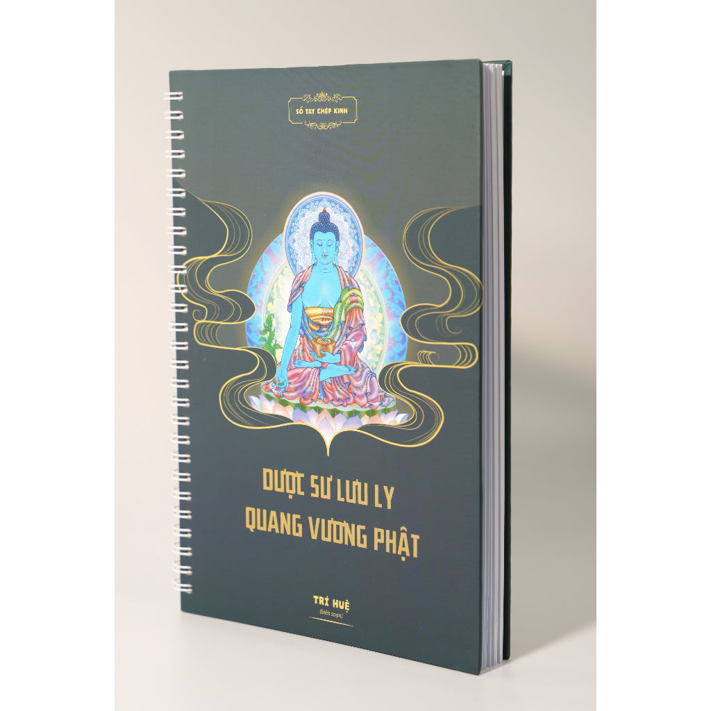 [Pre-order] Sổ tay chép Kinh Dược Sư chữ mờ (Bìa cứng | tặng kèm bút chép kinh)