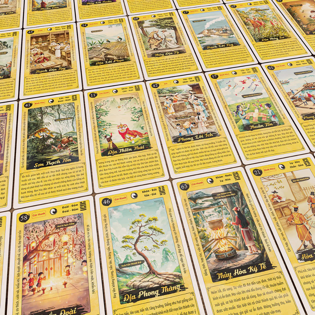 [Pre-order] Bộ Bài 64 Quẻ Kinh Dịch - Chiêm Nghiệm Thiên Cơ