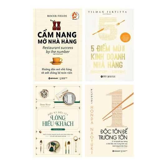 [Pre-order] Bộ Sách Hay Nhất Về Kinh Doanh Nhà Hàng (Combo & Lẻ)