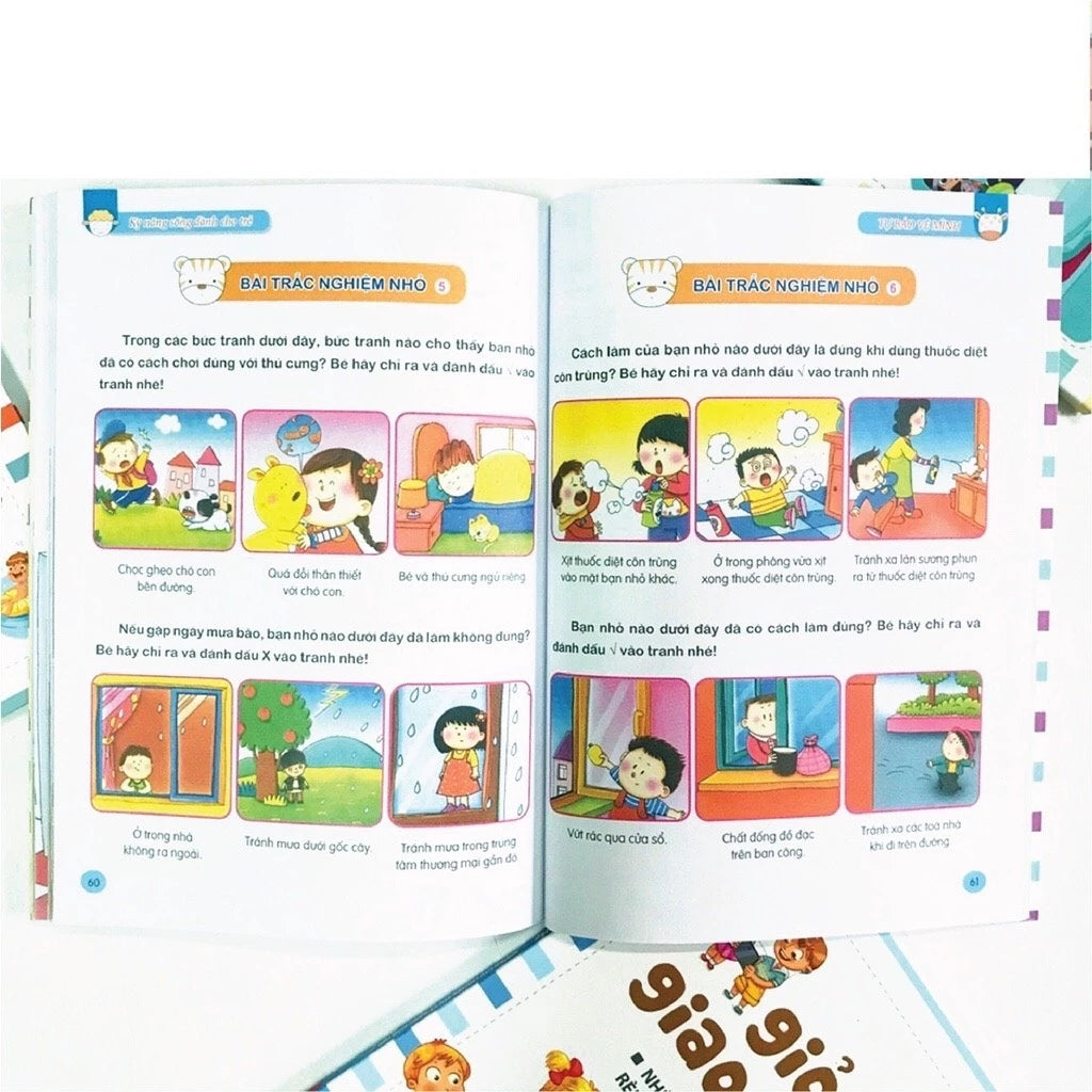 [Pre-order] Bộ 4 Cuốn Rèn Luyện Kỹ Năng Sống Dành Cho Trẻ: Giỏi Giao Tiếp, Thói Quen Tốt, Tự Thoát Hiểm, Tự Bảo Vệ Mình