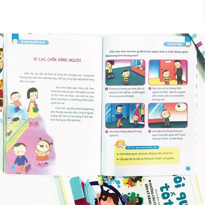 [Pre-order] Bộ 4 Cuốn Rèn Luyện Kỹ Năng Sống Dành Cho Trẻ: Giỏi Giao Tiếp, Thói Quen Tốt, Tự Thoát Hiểm, Tự Bảo Vệ Mình