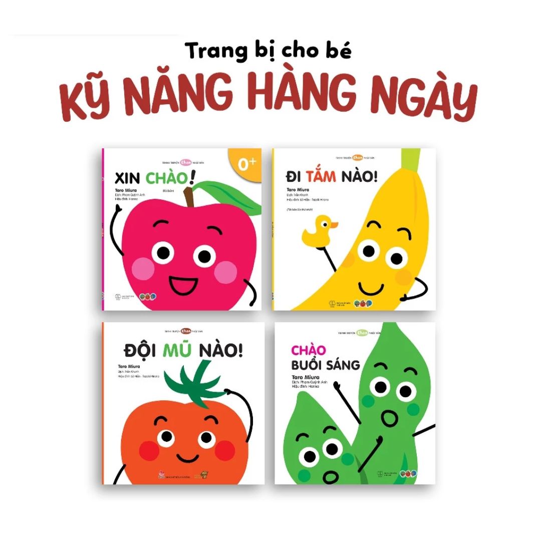 [Pre-order] Combo 4Q Ehon Kỹ Năng Hằng Ngày
