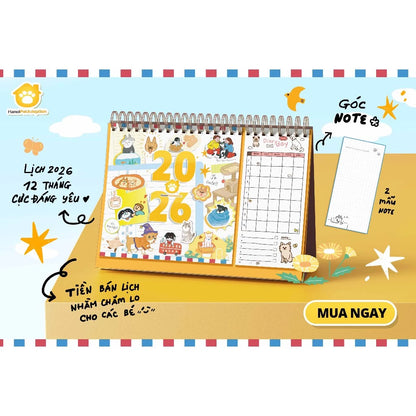 [Pre-order] Lịch 2026 Gây Quỹ Cứu Hộ Chó Mèo Việt Nam