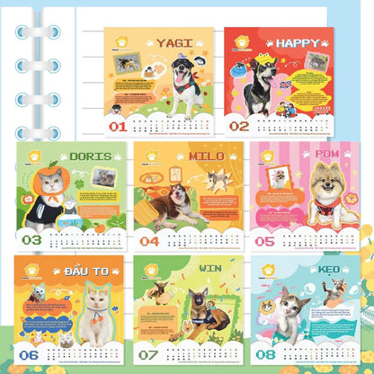 [Pre-order] Lịch 2026 Gây Quỹ Cứu Hộ Chó Mèo Việt Nam