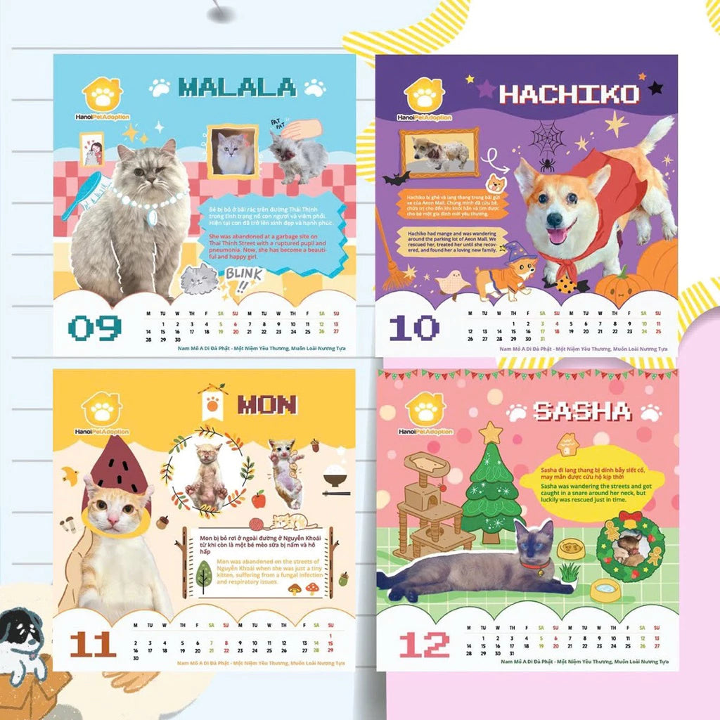 [Pre-order] Lịch 2026 Gây Quỹ Cứu Hộ Chó Mèo Việt Nam