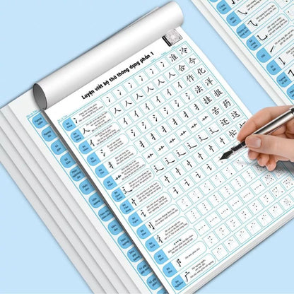 [Pre-order] Combo 6 Vở Luyện Viết Chữ Hán, Các Nét Căn Bản, Luyện Viết Các Bộ Thủ Trong Tiếng Trung