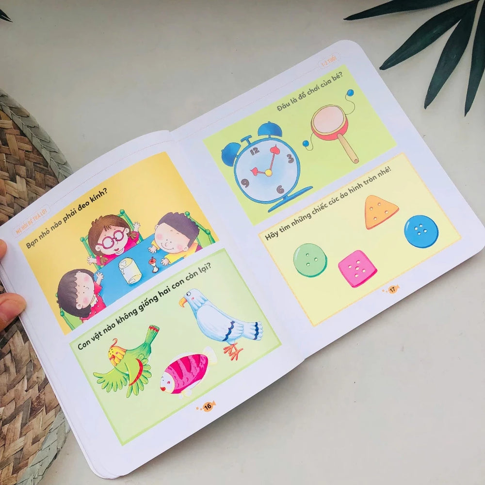 [Pre-order] Mẹ Hỏi Bé Trả Lời - Hỏi đáp rèn trí thông minh (Bộ 5 tập dành cho bé từ 1 đến 6)
