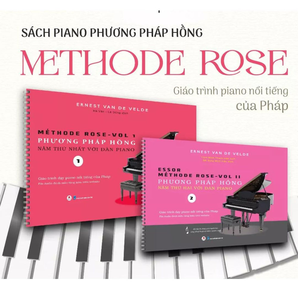 [Pre-order] Sách Piano Phương Pháp Hồng - Methode Rose (Bộ 2 Tập)