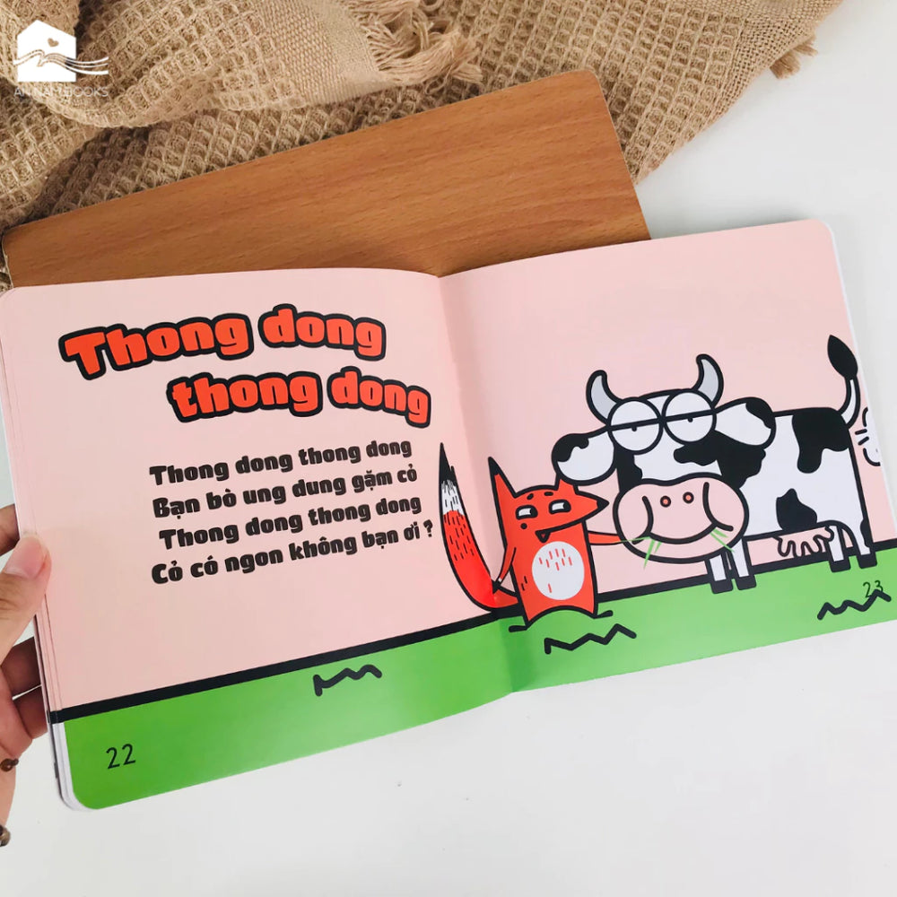 Combo 9Q Ehon: Moi moi Âm thanh Buồn ngủ (Cho bé 0-2 tuổi)