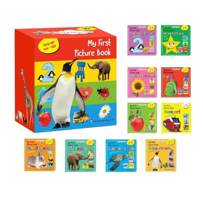 [Pre-order] My First Picture Book - Thư viện hình ảnh đầu tiên cho bé (Song Ngữ Việt Anh  - Bộ 10 Cuốn)