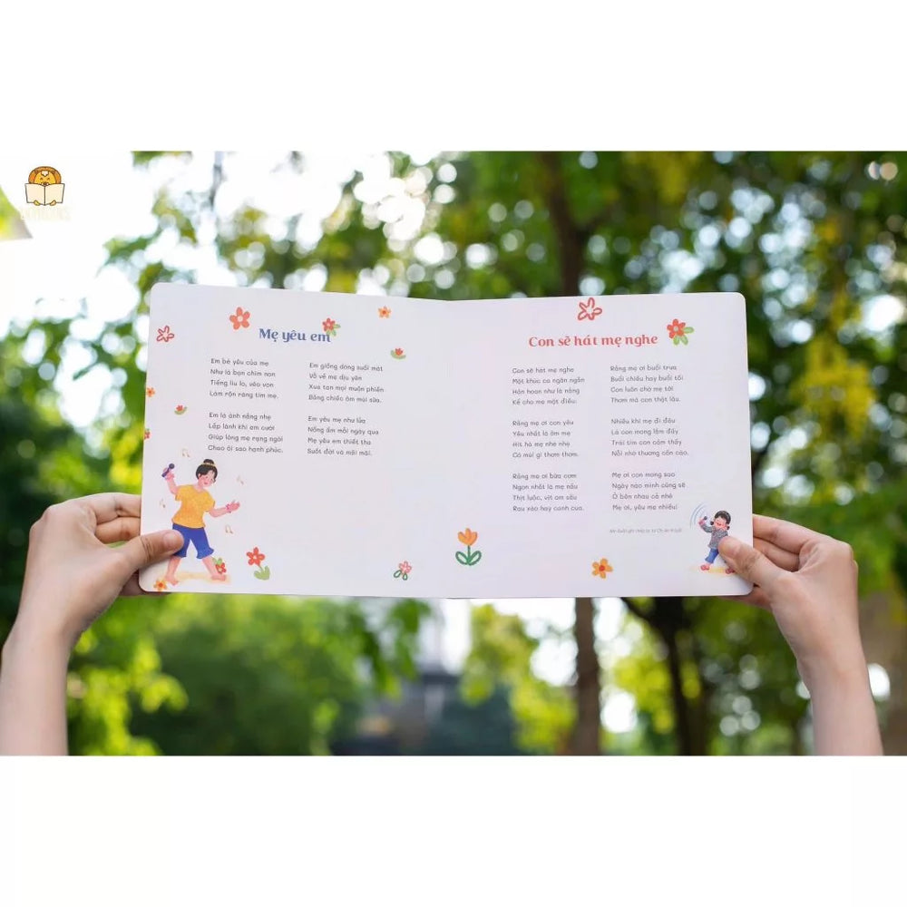 Sách ru - Tập thơ Nếp nhà cho con bồi cứng (Cho bé 0-6 tuổi)