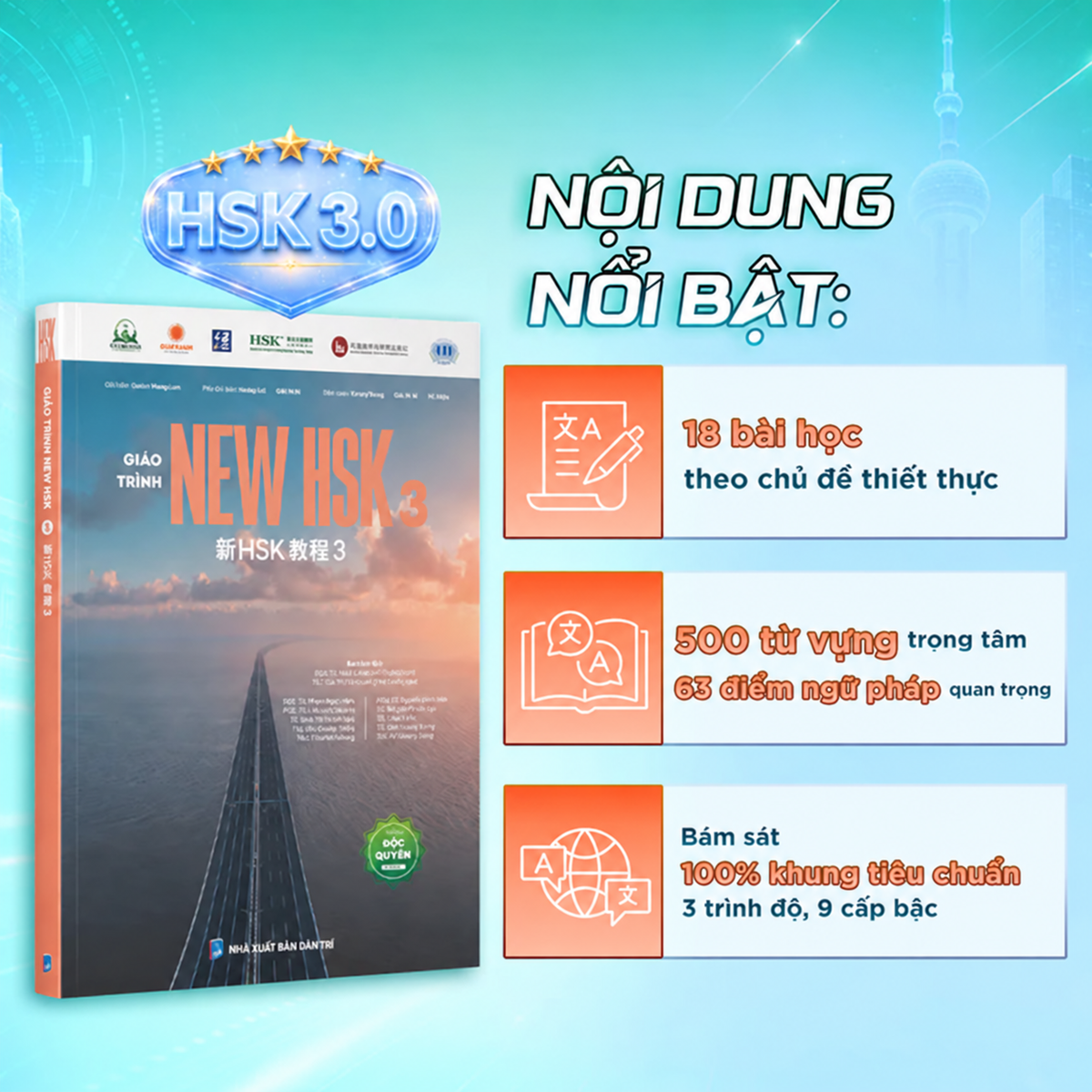 Nội dung nổi bật Giáo Trình New HSK 3