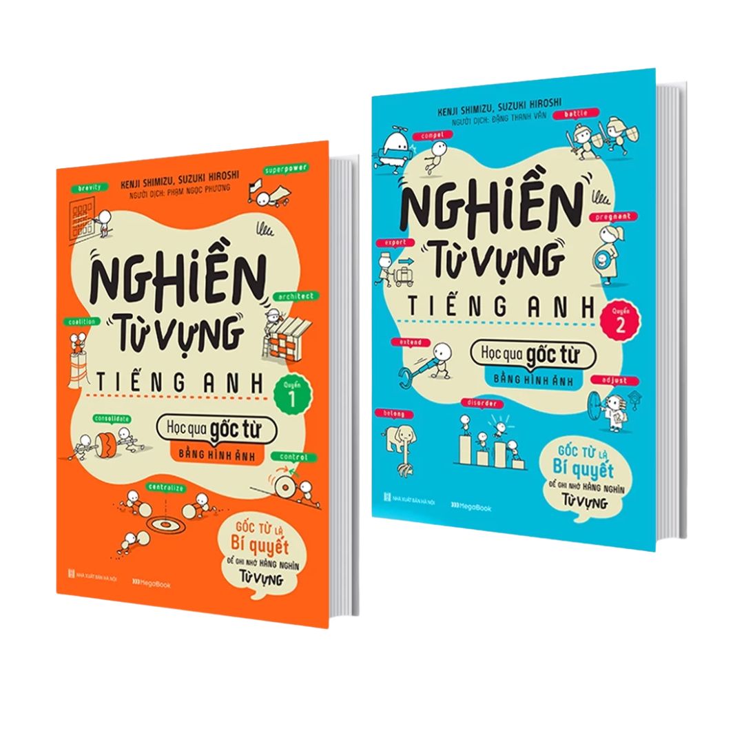[Pre-order] Combo Nghiền Từ Vựng Tiếng Anh - Học qua gốc từ bằng hình ảnh