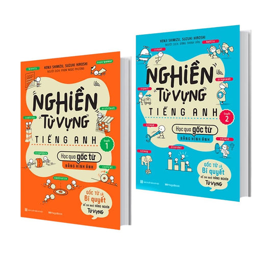 [Pre-order] Combo Nghiền Từ Vựng Tiếng Anh - Học qua gốc từ bằng hình ảnh