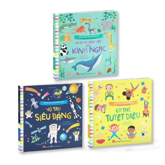 [Pre-order] Bộ 3 Cuốn Lift the flap - Những kiến thức đầu đời cho trẻ từ 0 - 6 tuổi