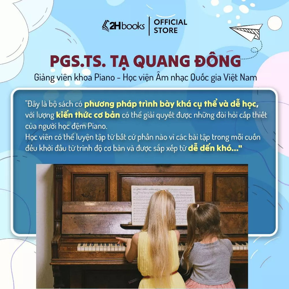 [Pre-order] Học Đệm Piano Cơ Bản Kèm File Audio (Bộ 3 Tập)
