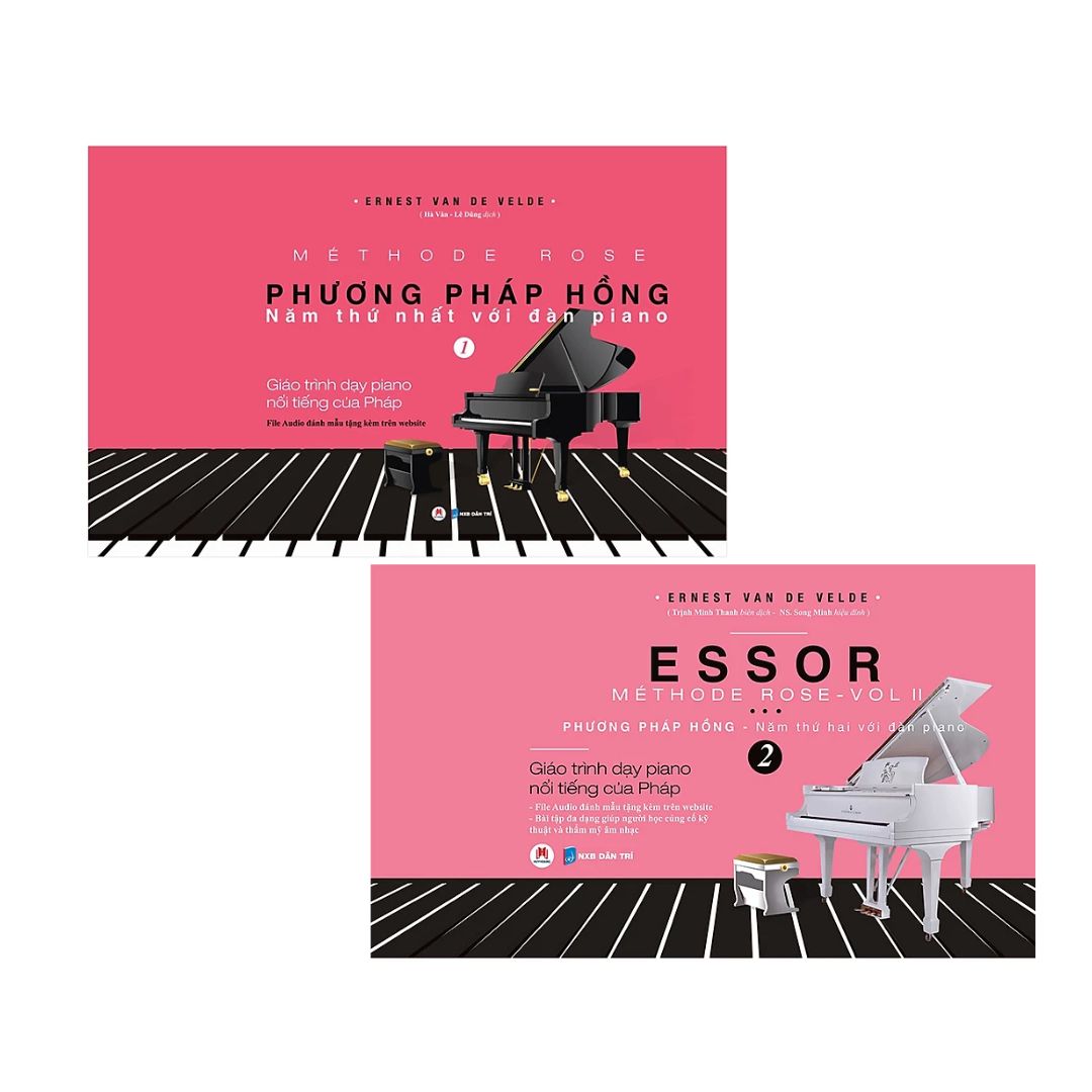 [Pre-order] Sách Piano Phương Pháp Hồng - Methode Rose (Bộ 2 Tập)