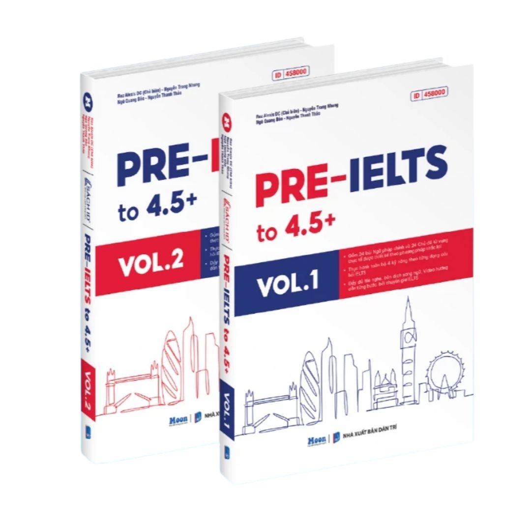 [Pre-order] Pre-Ielts to 4.5+ nền tảng để bắt đầu luyện IELTS