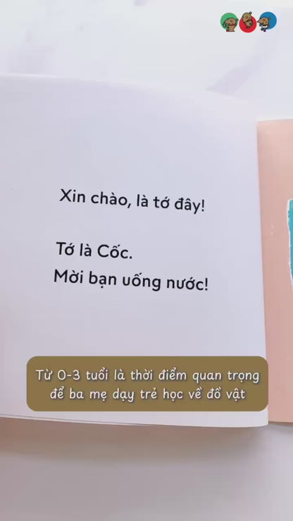 [Pre-order] Combo 4Q Ehon Bé Học Đồ Vật (1-3 tuổi)