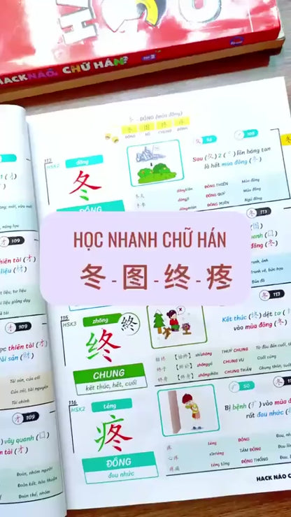 [Pre-order] Tiếng Trung 21 Ngày - Combo Hack Não 3000 Chữ Hán Tập 1+2+3
