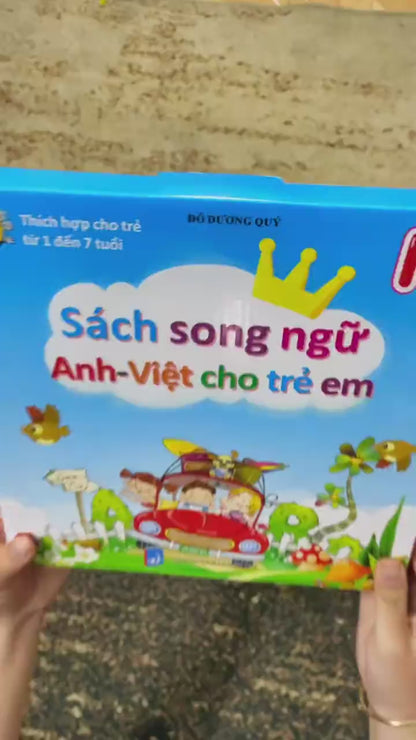 [Pre-order] Sách Nói Điện Tử Song Ngữ Anh Việt Cho Bé 1-7 Tuổi