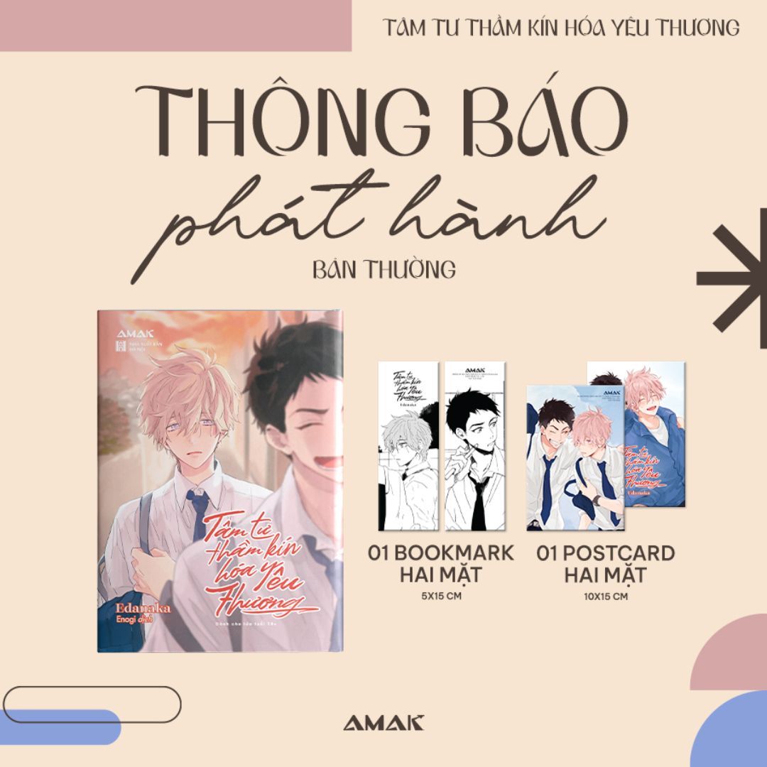 [Pre-order] Tâm tư thầm kín hóa yêu thương (BL Đam Mỹ)