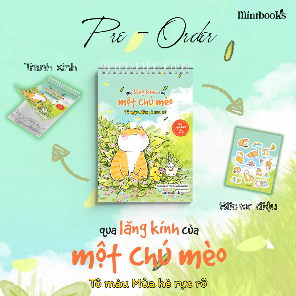 [Pre-order] Qua Lăng Kính Của Một Chú Mèo (Sách tô màu)
