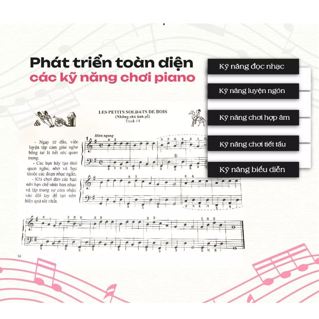 [Pre-order] Sách Piano Phương Pháp Hồng - Methode Rose (Bộ 2 Tập)
