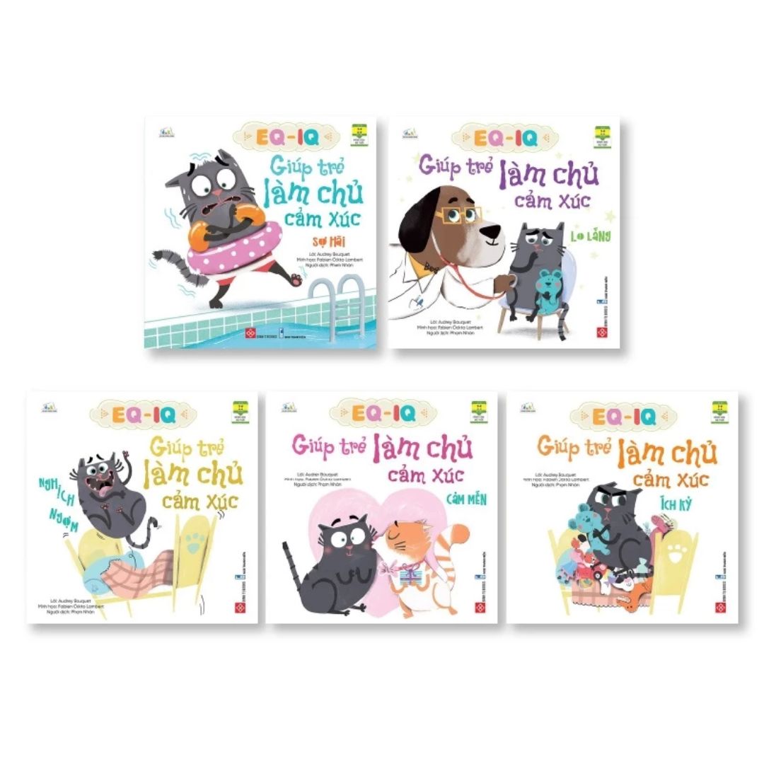 [Pre-order] Sách EQ - IQ giúp trẻ làm chủ cảm xúc - Truyện tranh minh họa giáo dục cho trẻ từ 3 - 9 tuổi (Bộ 5 Tập)