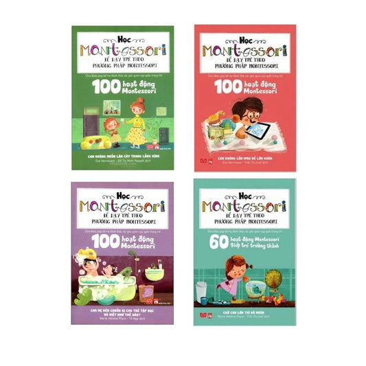[Pre-order] Sách Học Montessori - Dạy trẻ theo phương pháp Montessori (Trọn bộ 4 cuốn)