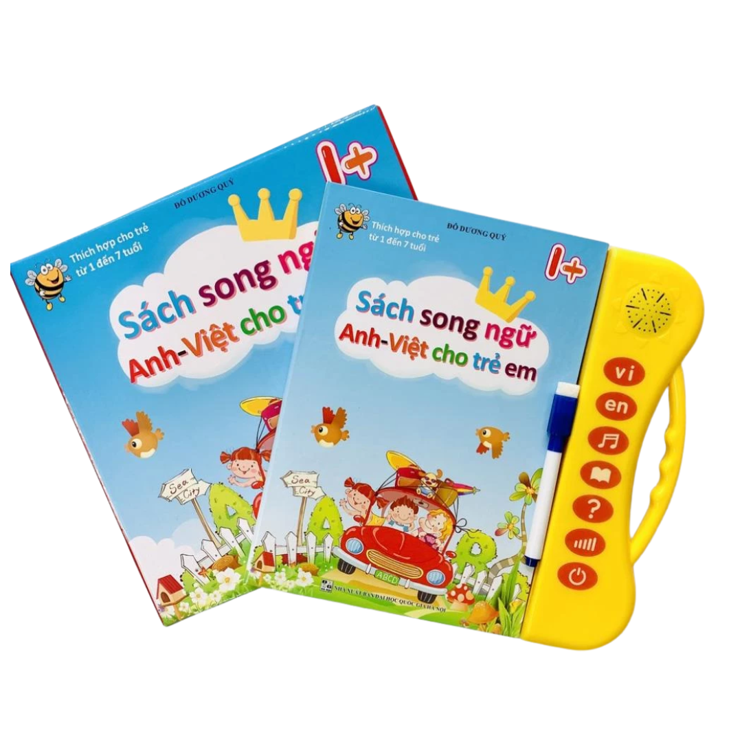 [Pre-order] Sách Nói Điện Tử Song Ngữ Anh Việt Cho Bé 1-7 Tuổi